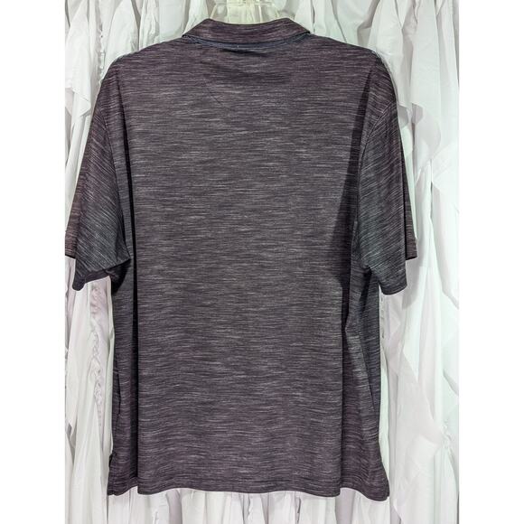 Ben Hogan Performance Purple/Gray Heather Striped Golf Polo Size 2XL - Picture 8 of 9